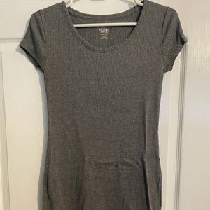 Mossimo Gray T-Shirt Dress